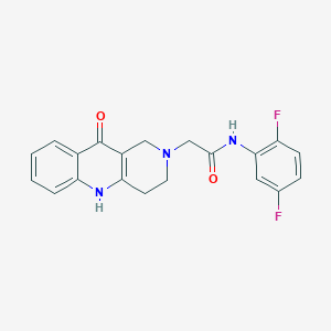 molecular formula C20H17F2N3O2 B2743132 N-(2,5-difluorophenyl)-2-(10-oxo-3,4,5,10-tetrahydrobenzo[b][1,6]naphthyridin-2(1H)-yl)acetamide CAS No. 1251547-21-3