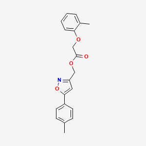 (5-(p-Tolyl)isoxazol-3-yl)methyl 2-(o-tolyloxy)acetate