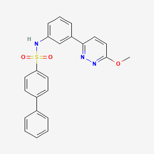 N-(3-(6-methoxypyridazin-3-yl)phenyl)-[1,1'-biphenyl]-4-sulfonamide