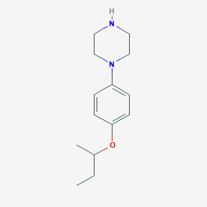 molecular formula C14H22N2O B2743154 1-(4-Butan-2-yloxyphenyl)piperazine CAS No. 1082381-12-1
