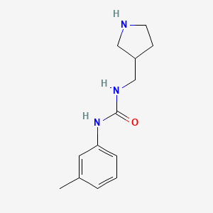 molecular formula C13H19N3O B2743157 1-(3-Methylphenyl)-3-(pyrrolidin-3-ylmethyl)urea CAS No. 1505639-84-8