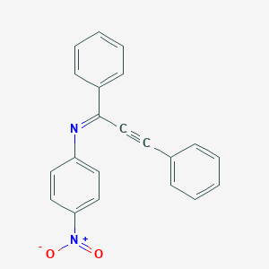 molecular formula C21H14N2O2 B274316 N-(1,3-diphenyl-2-propynylidene)-4-nitroaniline 