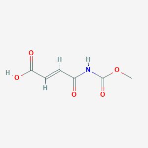 molecular formula C6H7NO5 B2743168 E-4-[(甲氧羰基)氨基]-4-氧代丁-2-烯酸 CAS No. 1820748-76-2