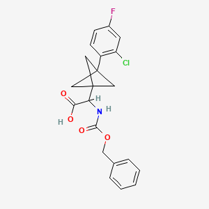 2-[3-(2-Chloro-4-fluorophenyl)-1-bicyclo[1.1.1]pentanyl]-2-(phenylmethoxycarbonylamino)acetic acid