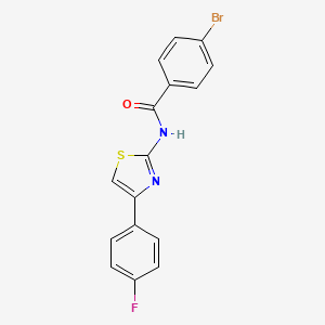 4-bromo-N-[4-(4-fluorophenyl)-1,3-thiazol-2-yl]benzamide