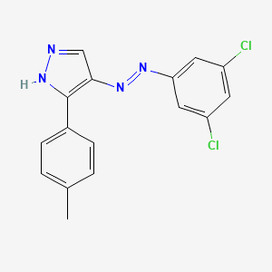 3-(4-methylphenyl)-4H-pyrazol-4-one N-(3,5-dichlorophenyl)hydrazone