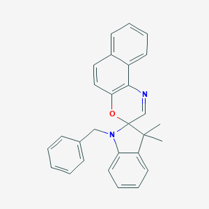 molecular formula C28H24N2O B274318 1-benzyl-3,3-dimethylspiro(indoline-2,3'-{3'H}-naphtho[2,1-b][1,4]oxazine) 