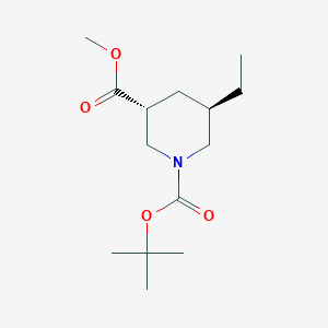 1-O-Tert-butyl 3-O-methyl (3R,5R)-5-ethylpiperidine-1,3-dicarboxylate
