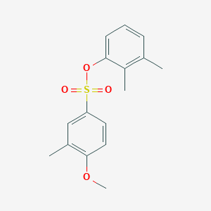 molecular formula C16H18O4S B2743183 2,3-Dimethylphenyl 4-methoxy-3-methylbenzenesulfonate CAS No. 865611-70-7