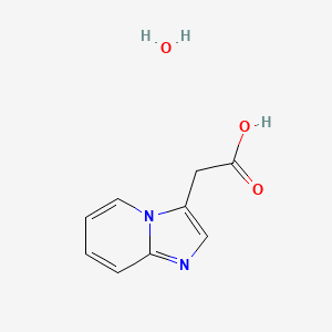 molecular formula C9H10N2O3 B2743189 Imidazo[1,2-a]pyridin-3-ylacetic acid hydrate CAS No. 1397194-70-5