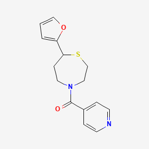 (7-(Furan-2-yl)-1,4-thiazepan-4-yl)(pyridin-4-yl)methanone
