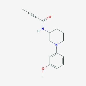 molecular formula C16H20N2O2 B2743195 N-[1-(3-methoxyphenyl)piperidin-3-yl]but-2-ynamide CAS No. 2094872-47-4