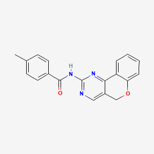 N-(5H-chromeno[4,3-d]pyrimidin-2-yl)-4-methylbenzenecarboxamide