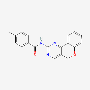 molecular formula C19H15N3O2 B2743197 N-(5H-chromeno[4,3-d]pyrimidin-2-yl)-4-methylbenzenecarboxamide CAS No. 866041-30-7