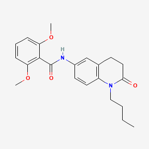 molecular formula C22H26N2O4 B2743204 N-(1-butyl-2-oxo-1,2,3,4-tetrahydroquinolin-6-yl)-2,6-dimethoxybenzamide CAS No. 946372-00-5