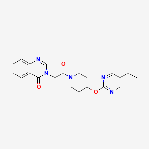 3-[2-[4-(5-Ethylpyrimidin-2-yl)oxypiperidin-1-yl]-2-oxoethyl]quinazolin-4-one