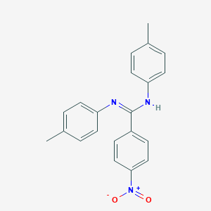 4-nitro-N,N'-bis(4-methylphenyl)benzenecarboximidamide