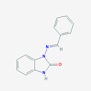 molecular formula C14H11N3O B274322 3-[(E)-benzylideneamino]-1H-benzimidazol-2-one 