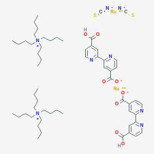 molecular formula C58H86N8O8Ru2S2 B2743222 2-(4-羧基吡啶-2-基)吡啶-4-甲酸酯;钌(2+);四丁基氮;二异硫氰酸酯 CAS No. 207347-46-4