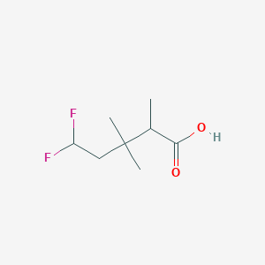 5,5-Difluoro-2,3,3-trimethylpentanoic acid