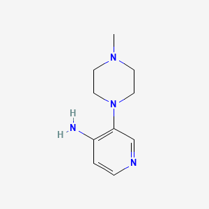 molecular formula C10H16N4 B2743232 3-(4-甲基哌嗪-1-基)吡啶-4-胺 CAS No. 1515711-88-2