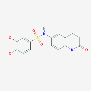 3,4-dimethoxy-N-(1-methyl-2-oxo-1,2,3,4-tetrahydroquinolin-6-yl)benzenesulfonamide