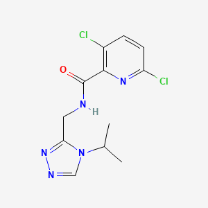 3,6-dichloro-N-{[4-(propan-2-yl)-4H-1,2,4-triazol-3-yl]methyl}pyridine-2-carboxamide