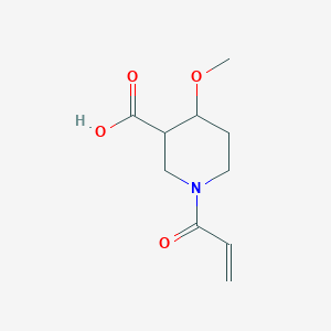 4-Methoxy-1-prop-2-enoylpiperidine-3-carboxylic acid
