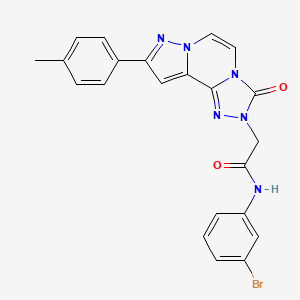 molecular formula C22H17BrN6O2 B2743252 Chembl4561371 CAS No. 1358375-64-0