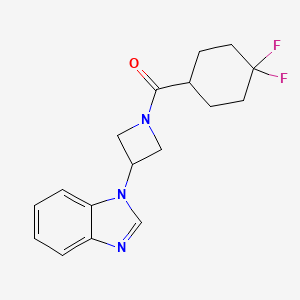 [3-(Benzimidazol-1-yl)azetidin-1-yl]-(4,4-difluorocyclohexyl)methanone