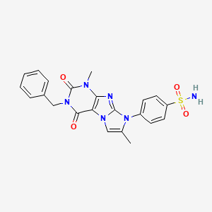 4-(3-benzyl-1,7-dimethyl-2,4-dioxo-3,4-dihydro-1H-imidazo[2,1-f]purin-8(2H)-yl)benzenesulfonamide