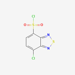 molecular formula C6H2Cl2N2O2S2 B2743262 7-氯苯并[c][1,2,5]噻二唑-4-磺酰氯 CAS No. 127720-93-8