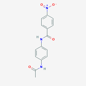 molecular formula C15H13N3O4 B274328 N-[4-(acetylamino)phenyl]-4-nitrobenzamide 