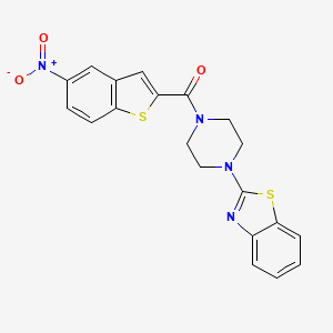 (4-(Benzo[d]thiazol-2-yl)piperazin-1-yl)(5-nitrobenzo[b]thiophen-2-yl)methanone