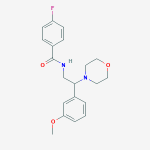 4-fluoro-N-(2-(3-methoxyphenyl)-2-morpholinoethyl)benzamide