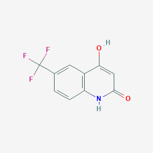 molecular formula C10H6F3NO2 B2743298 4-Hydroxy-6-(trifluoromethyl)quinoline-2(1H)-one CAS No. 852203-16-8