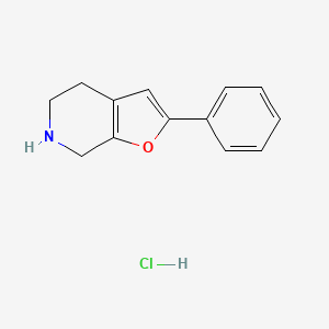 molecular formula C13H14ClNO B2743307 2-苯基-4H,5H,6H,7H-呋喃[2,3-c]吡啶盐酸盐 CAS No. 104278-45-7