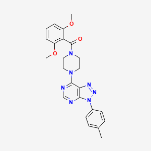 (2,6-dimethoxyphenyl)(4-(3-(p-tolyl)-3H-[1,2,3]triazolo[4,5-d]pyrimidin-7-yl)piperazin-1-yl)methanone