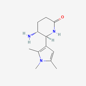 (5R,6S)-5-Amino-6-(1,2,5-trimethylpyrrol-3-yl)piperidin-2-one