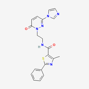 N-(2-(3-(1H-imidazol-1-yl)-6-oxopyridazin-1(6H)-yl)ethyl)-4-methyl-2-phenylthiazole-5-carboxamide