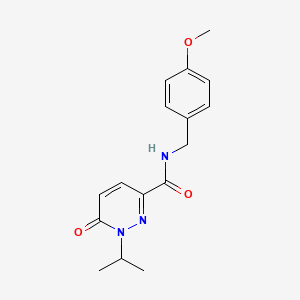 1-isopropyl-N-(4-methoxybenzyl)-6-oxo-1,6-dihydropyridazine-3-carboxamide