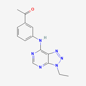 molecular formula C14H14N6O B2743334 1-[3-[(3-Ethyltriazolo[4,5-d]pyrimidin-7-yl)amino]phenyl]ethanone CAS No. 899730-67-7