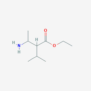 Ethyl 2-(1-aminoethyl)-3-methylbutanoate