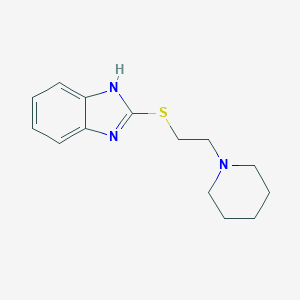 2-{[2-(1-piperidinyl)ethyl]sulfanyl}-1H-benzimidazole