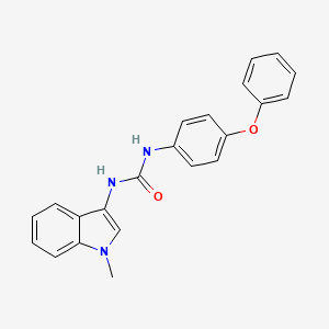 molecular formula C22H19N3O2 B2743360 1-(1-methyl-1H-indol-3-yl)-3-(4-phenoxyphenyl)urea CAS No. 922983-49-1