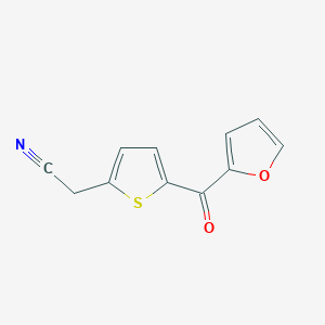 molecular formula C11H7NO2S B2743370 2-[5-(Furan-2-carbonyl)thiophen-2-yl]acetonitrile CAS No. 339099-07-9