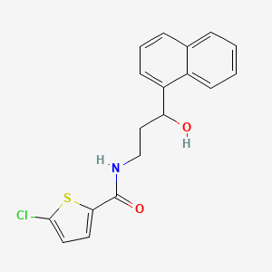 5-Chloro-N-[3-hydroxy-3-(naphthalen-1-YL)propyl]thiophene-2-carboxamide
