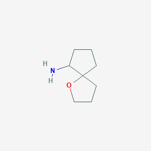 molecular formula C8H15NO B2743395 1-Oxaspiro[4.4]nonan-6-amine CAS No. 951164-20-8; 951207-57-1