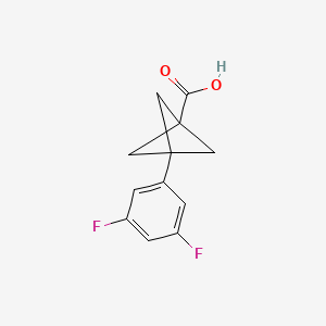 B2743396 3-(3,5-Difluorophenyl)bicyclo[1.1.1]pentane-1-carboxylic acid CAS No. 2167122-34-9