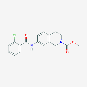 methyl 7-(2-chlorobenzamido)-3,4-dihydroisoquinoline-2(1H)-carboxylate